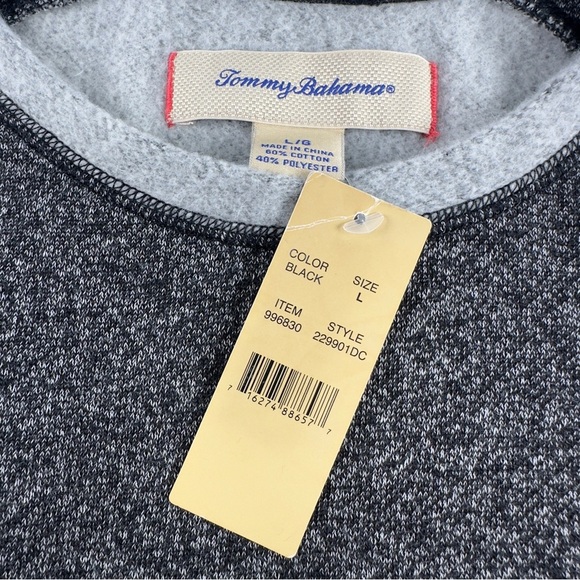 Tommy Bahama Mens Gray Heathered Long Sleeve Crew Neck Pullover Shirt NWT - Picture 6 of 12